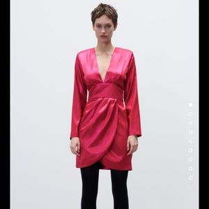 Zara laminated dress